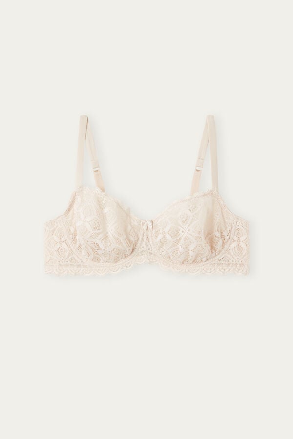 Intimssimi Daniela Balconette Bra in Lace Natural | DPEVO72680