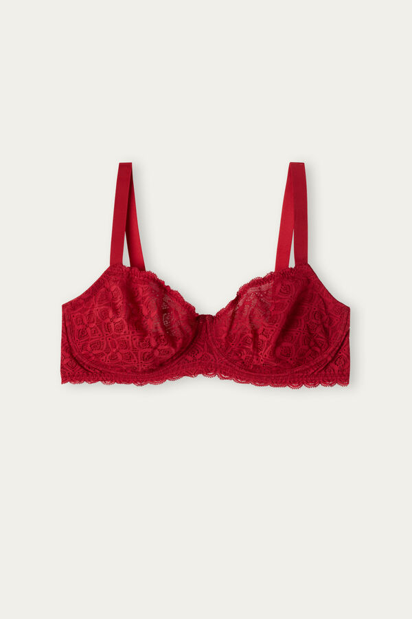 Intimssimi Daniela Balconette Bra in Lace Rojas | YPEGT76728