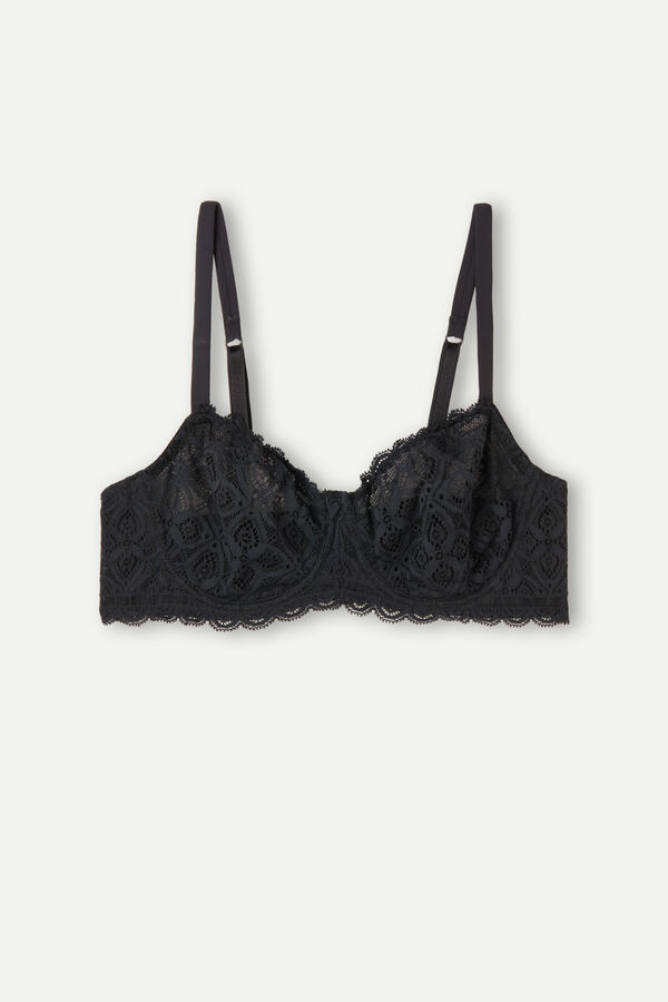 Intimssimi Daniela Balconette Bra in Lace Negras | YPEVQ89326