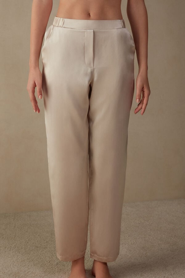 Intimssimi Directo Silk Pants Natural | PEQAV48312