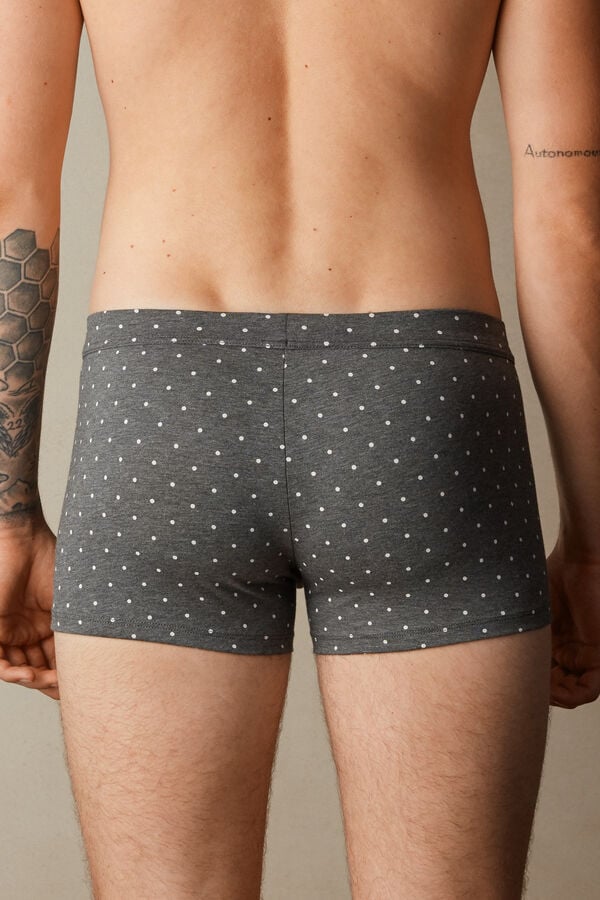 Intimssimi Dotted Boxers in Stretch Supima® Cotton Gris | PECIF50522