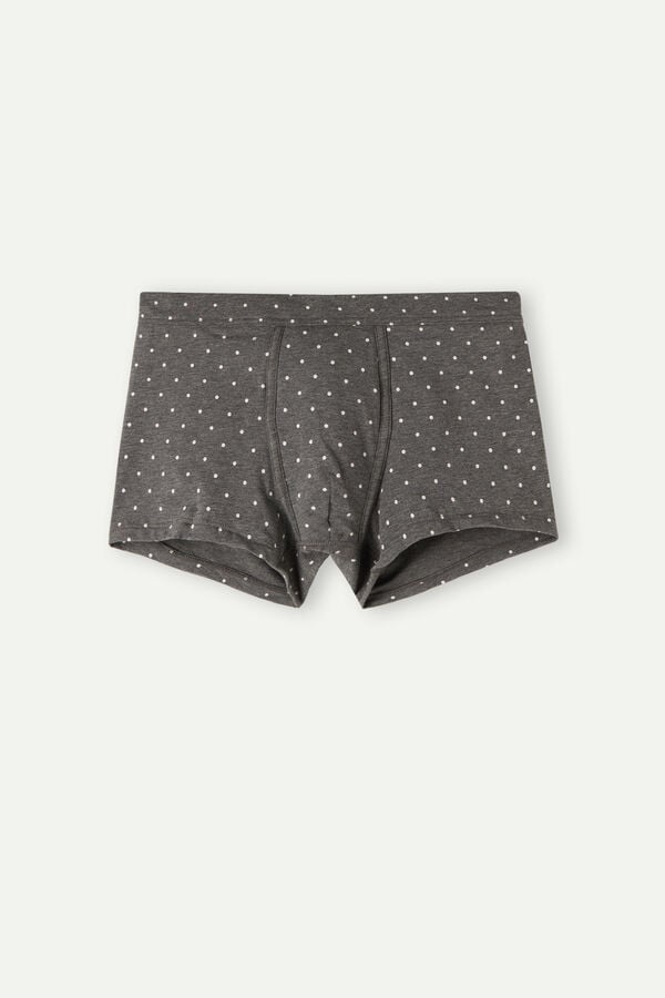 Intimssimi Dotted Boxers in Stretch Supima® Cotton Gris | PECIF50522