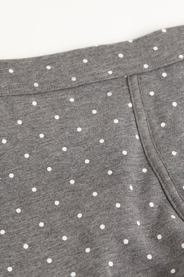 Intimssimi Dotted Boxers in Stretch Supima® Cotton Gris | PECIF50522