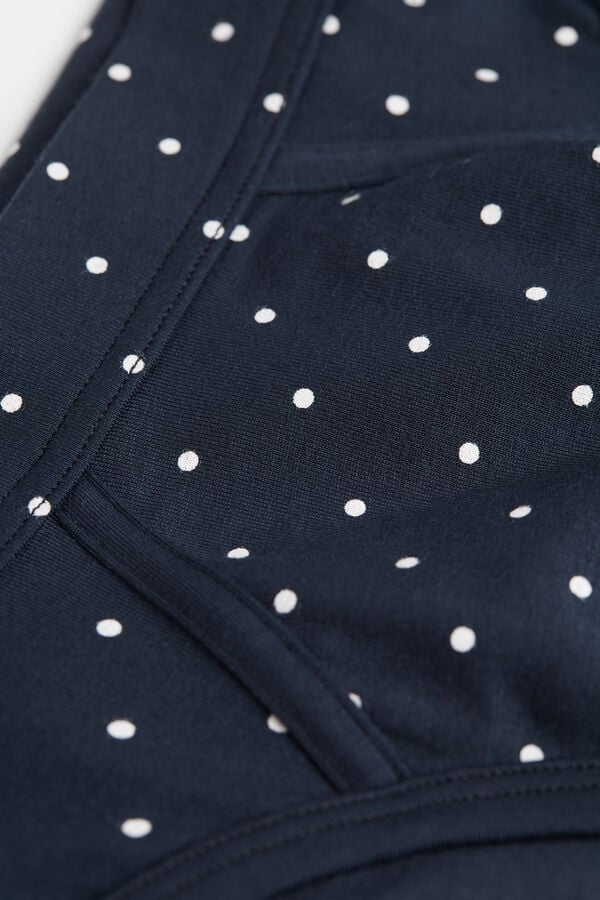 Intimssimi Dotted Briefs in Stretch Supima® Cotton Azules | PPEER41028