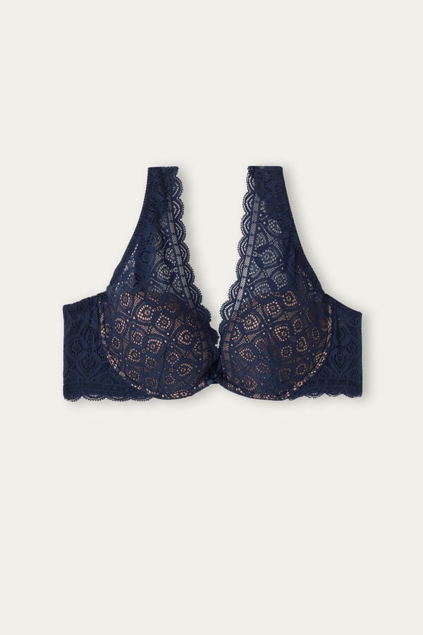 Intimssimi Elena Balconette Bra in Lace Azules | FPEHY62220