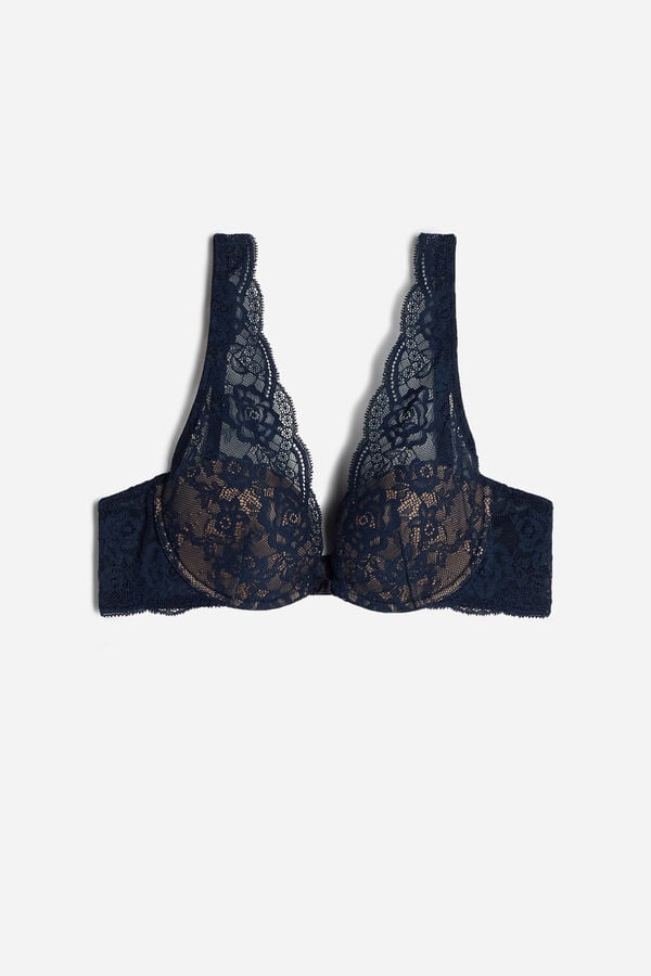 Intimssimi Elena Lace Balconette Bra Azules | DPEVO84890