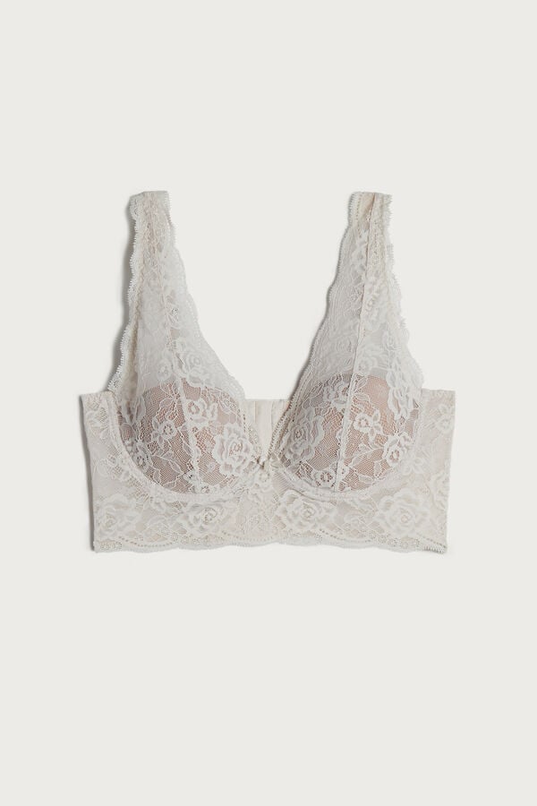 Intimssimi Eleonora Lace Balconette Bra Natural | SPENY64980