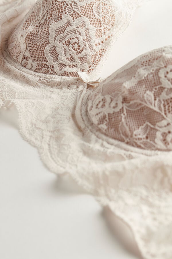 Intimssimi Eleonora Lace Balconette Bra Natural | SPENY64980