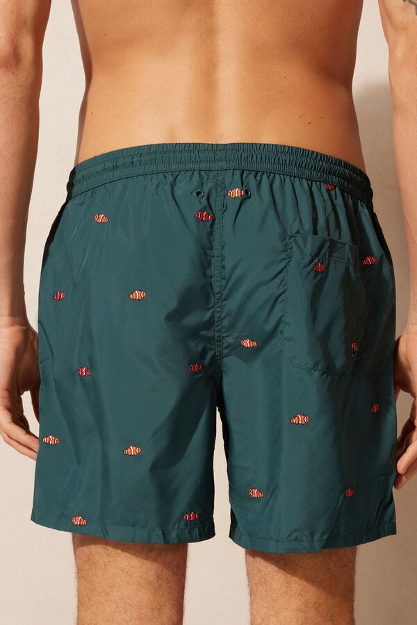 Intimssimi Embroidered Clownfish Swim Trunks Verde | TPEPQ99921