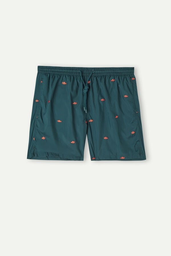 Intimssimi Embroidered Clownfish Swim Trunks Verde | TPEPQ99921