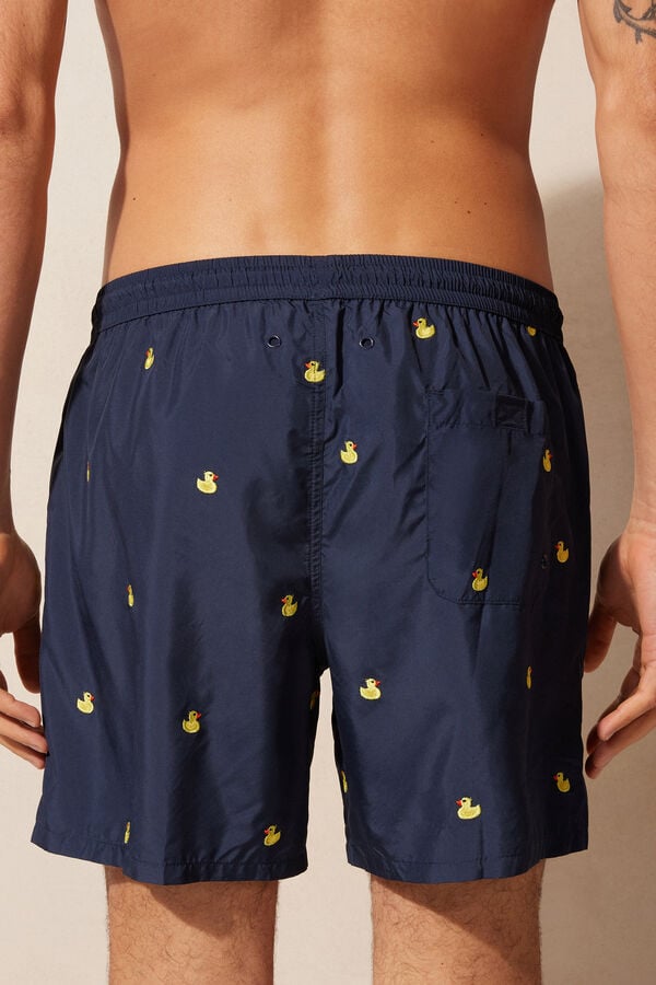 Intimssimi Embroidered Duck Swim Trunks Azules | PEDYB47627