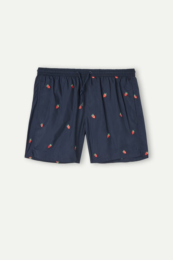 Intimssimi Embroidered Strawberry Swim Trunks Azules | FPEHY81456