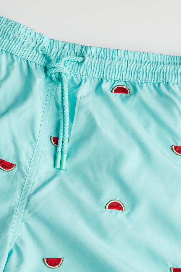 Intimssimi Embroidered Watermelon Swim Trunks Print | XPEGW51368