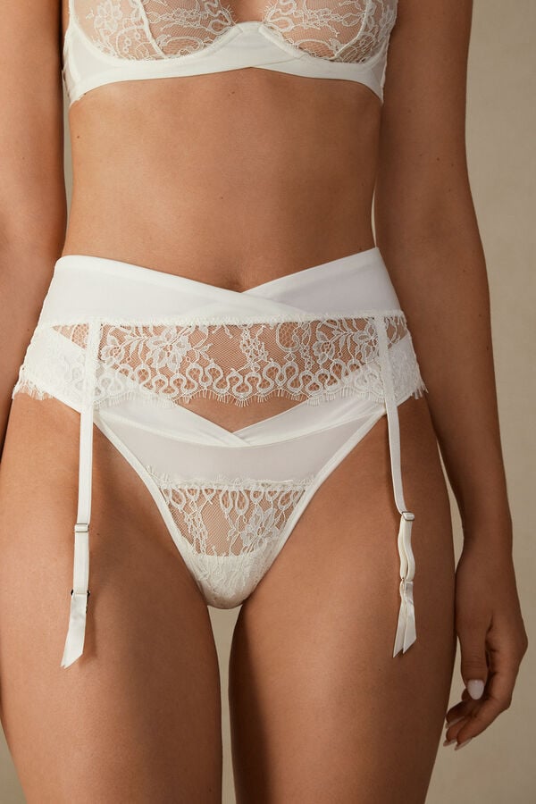 Intimssimi Eternal Love Garter Belt Blancas | PEEAH43334