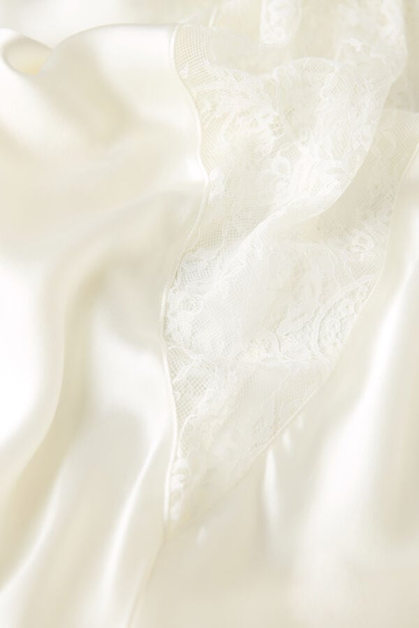 Intimssimi Eternal Love Silk Long Slip Ivory | PECVG88599