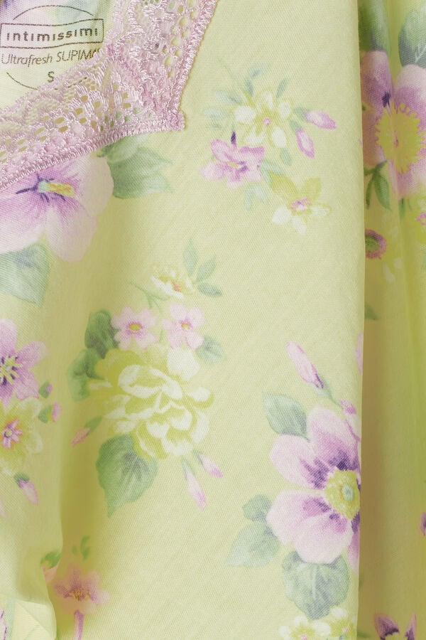 Intimssimi Flower Power Top in Supima® Ultrafresh Cotton Amarillo | PPEER26953