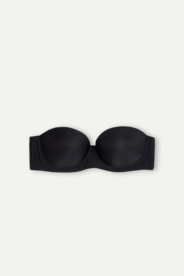 Intimssimi Giada Microfiber Bandeau Bra Negras | ZPENQ91972