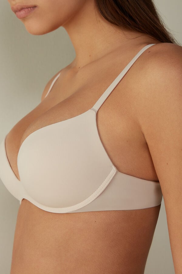 Intimssimi Gioia C-D Cup Microfiber Super Push-Up Bra Natural | PEICD57169