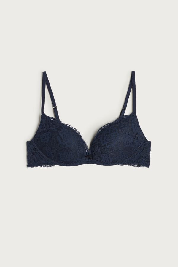 Intimssimi Gioia Lace Super Push-Up Bra Azules | SPENY68112