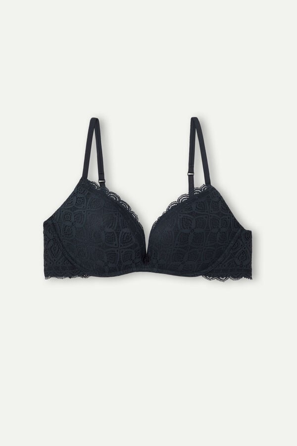 Intimssimi Gioia Super Push-Up Bra in Lace Negras | PEICD62127