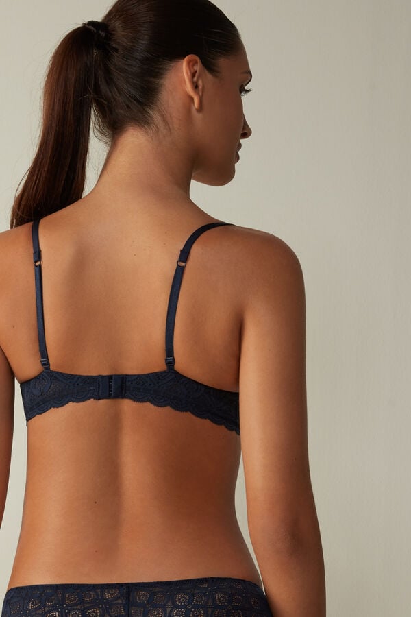 Intimssimi Gioia Super Push-Up Bra in Lace Azules | PPEQX19700