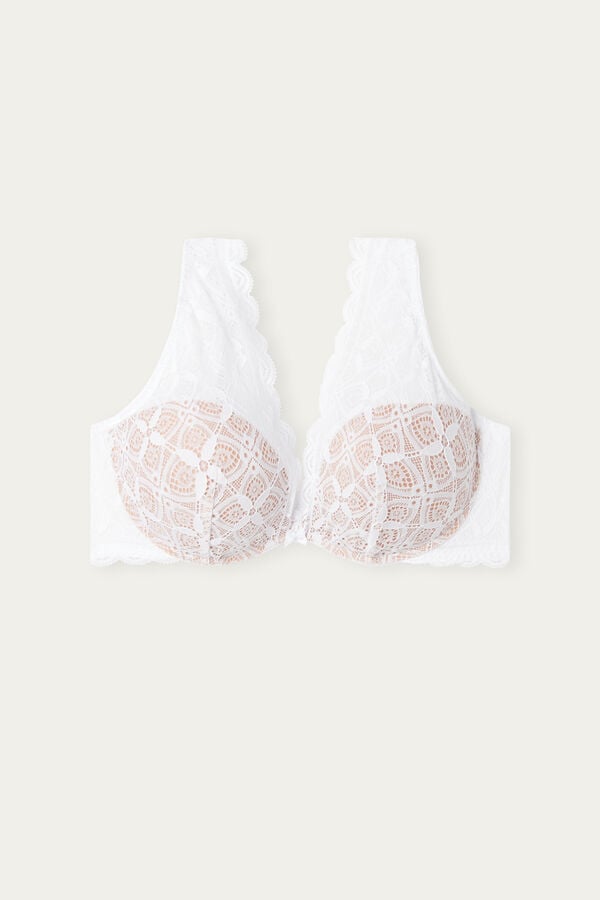 Intimssimi Giorgia Balconette Bra in Lace Blancas | PEIIZ27653