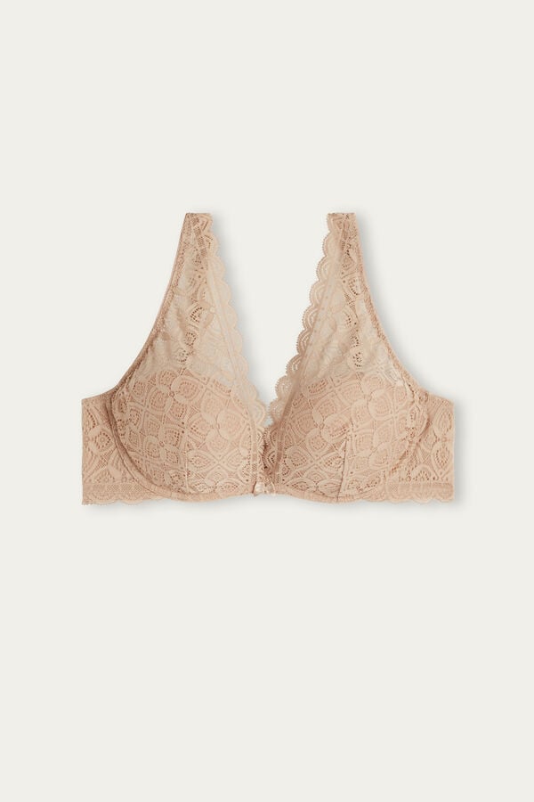 Intimssimi Giorgia Balconette Bra in Lace Natural | XPEGW41438