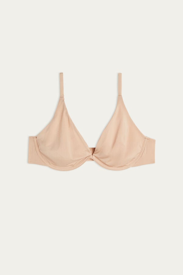 Intimssimi Giulia Balconette Bra in Ultralight Microfiber Natural | PENEJ88710