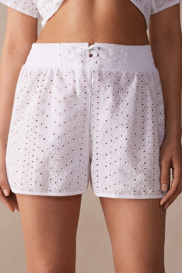 Intimssimi Hello Sunshine Sangallo Lace Shorts Blancas | TPEWZ14198