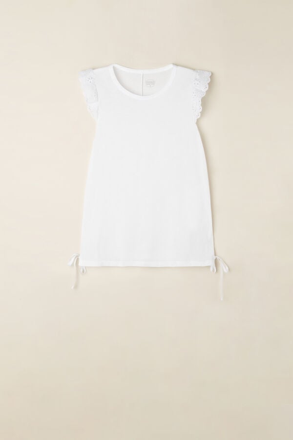 Intimssimi Hello Sunshine Tank Top in Supima® Ultrafresh Cotton Blancas | PEXBR50567