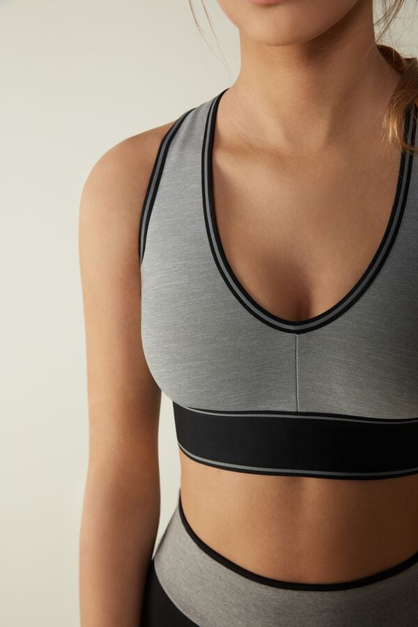 Intimssimi In Action Bra with Supima® Cotton Lining Gris | PEEGJ45863