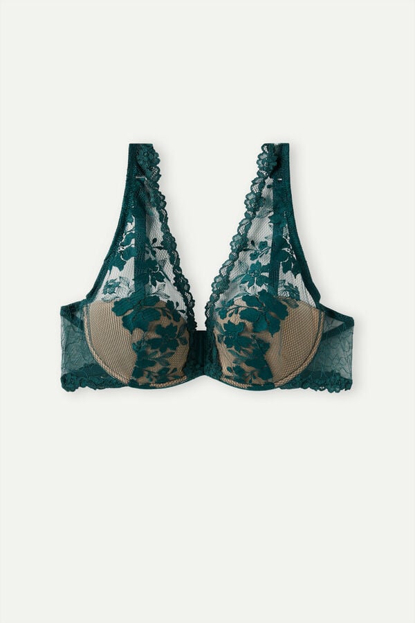 Intimssimi In Full Bloom Elena Balconette Bra Verde | GPEEC81548