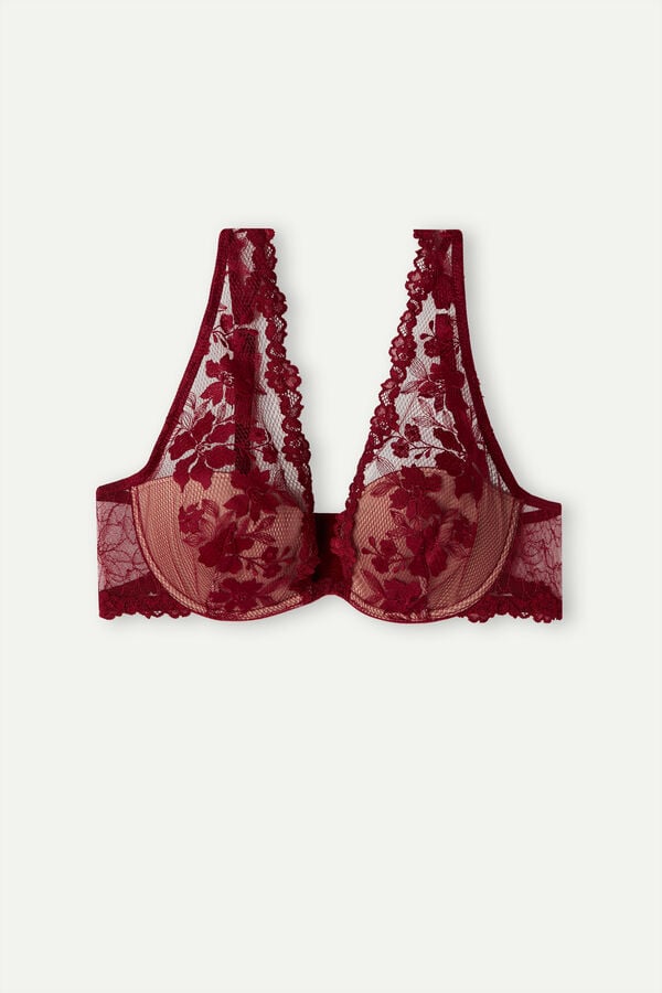 Intimssimi In Full Bloom Elena Balconette Bra Rojas | PEJVR87963