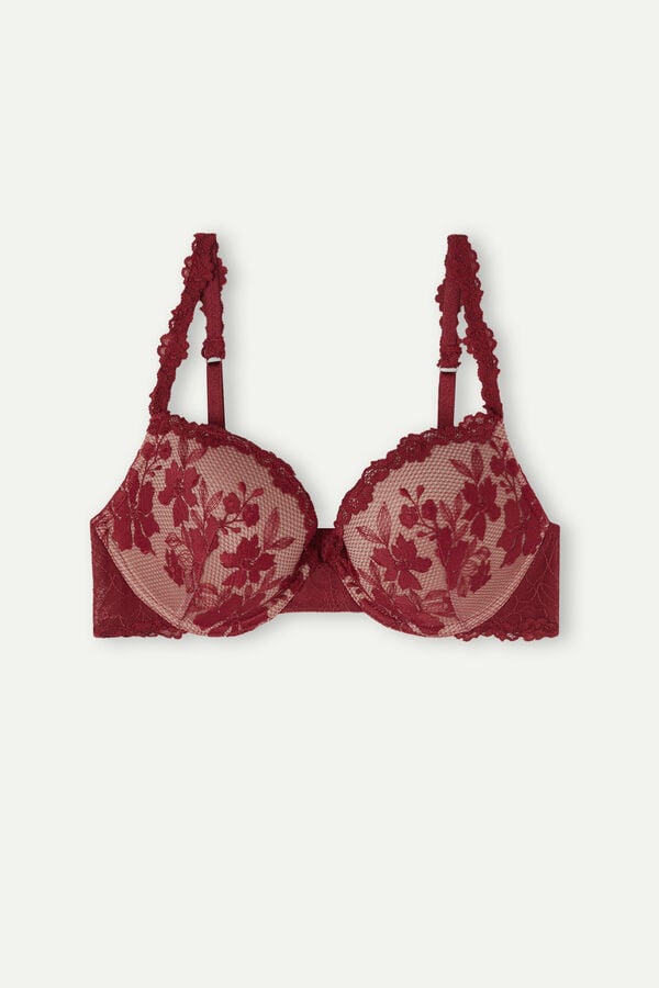 Intimssimi In Full Bloom Elettra Super Push-up Bra Rojas | PECVG49029