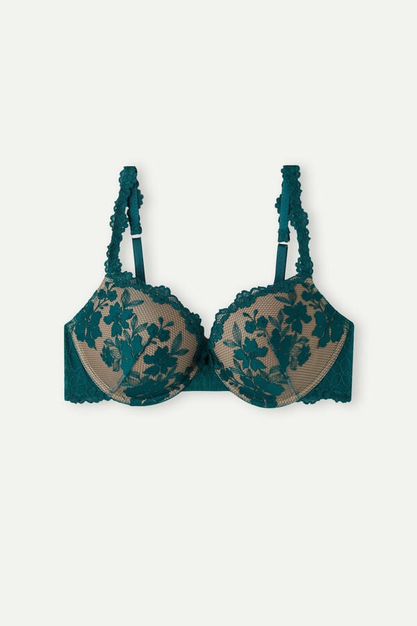 Intimssimi In Full Bloom Elettra Super Push-up Bra Verde | ZPEMJ17495