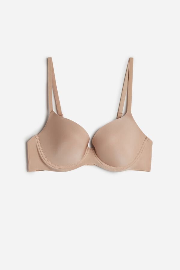 Intimssimi Irina Microfiber Balconette Bra Natural | PEDYB35645