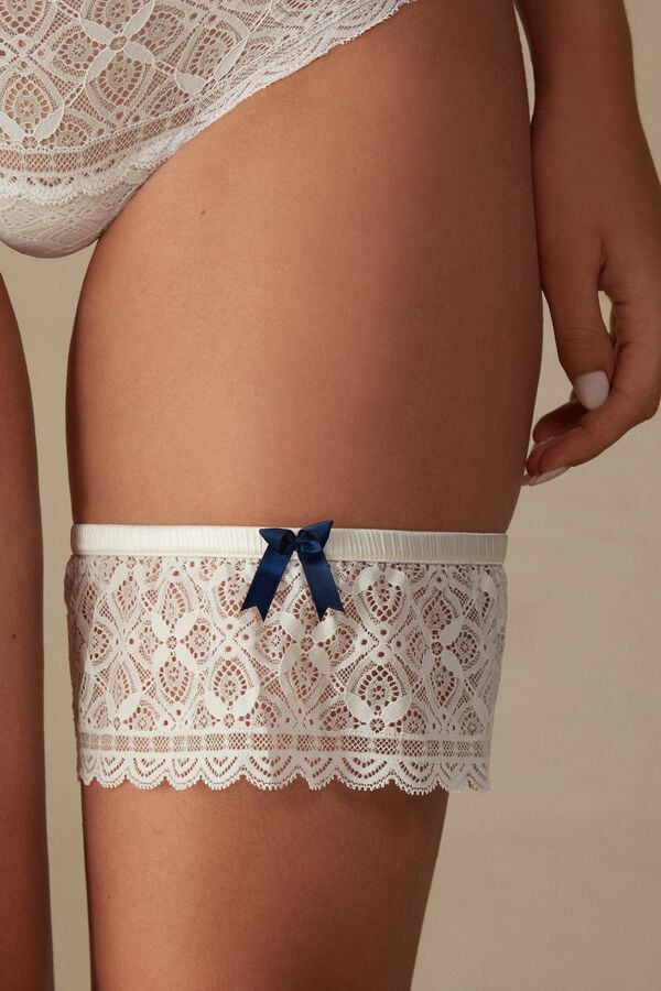 Intimssimi Lace Garter Blancas | PEZDE40783