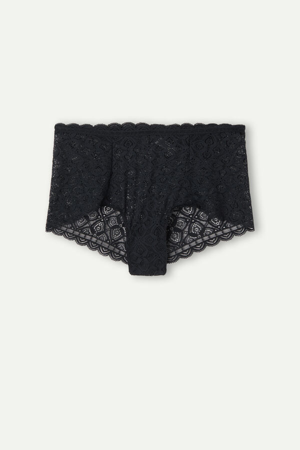 Intimssimi Lace High Waist Hipster Negras | UPETG13265