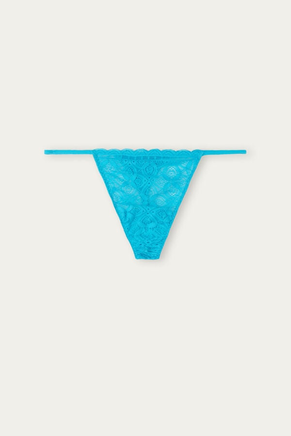 Intimssimi Lace String Thong Azules | SPEVO67128