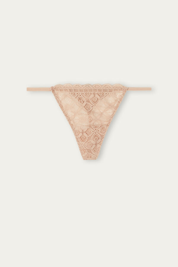 Intimssimi Lace String Thong Natural | PEIIZ45720