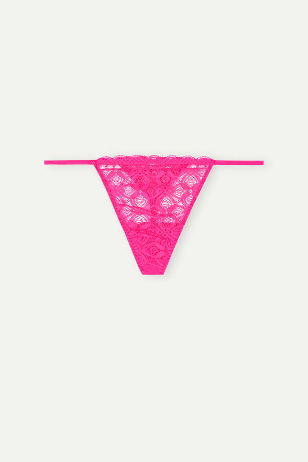 Intimssimi Lace String Thong Rosas | SPEVO89476