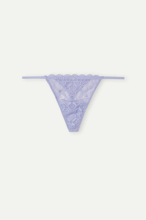 Intimssimi Lace String Thong Violet | FPEHY26574