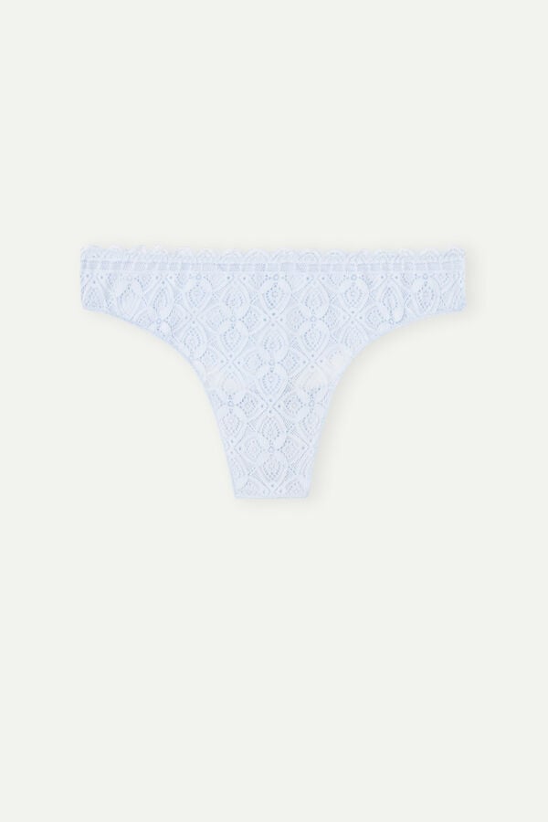 Intimssimi Lace and Microfiber Brazilian Azules | PEICD79756