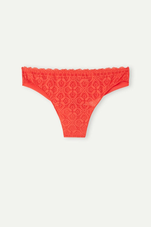 Intimssimi Lace and Microfiber Brazilian Naranjas | UPEND19332