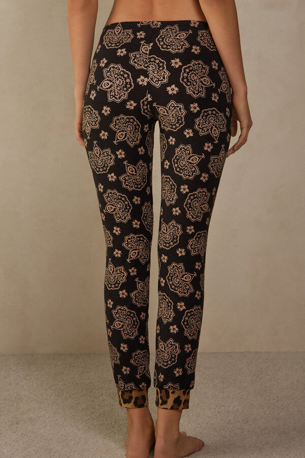 Intimssimi Lady Animalier Modal Cuffed Pants Print | TPEPQ53737