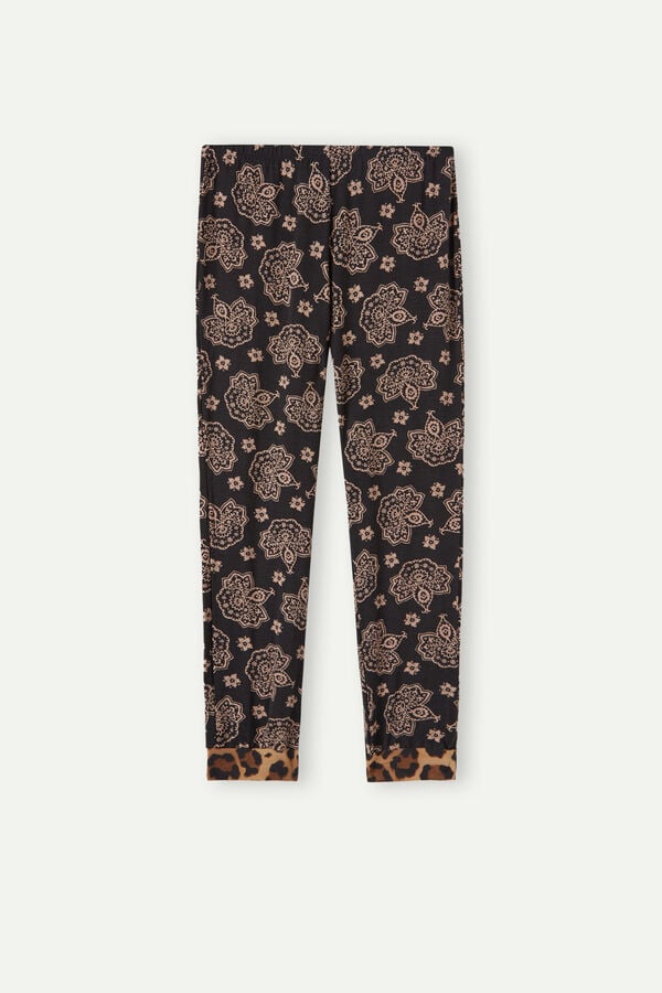 Intimssimi Lady Animalier Modal Cuffed Pants Print | TPEPQ53737