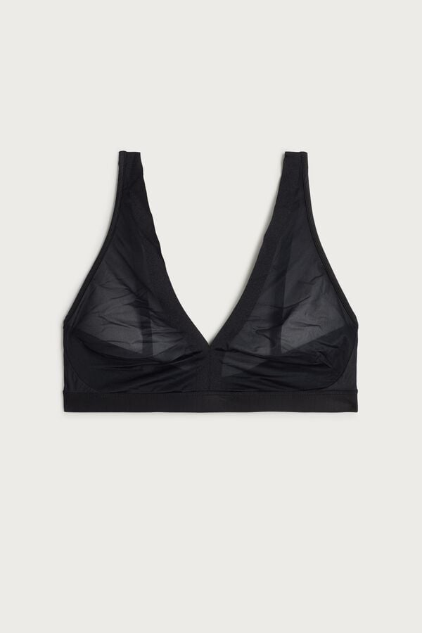 Intimssimi Lara Invisible Touch Triangle Bra Negras | QPEWA11023