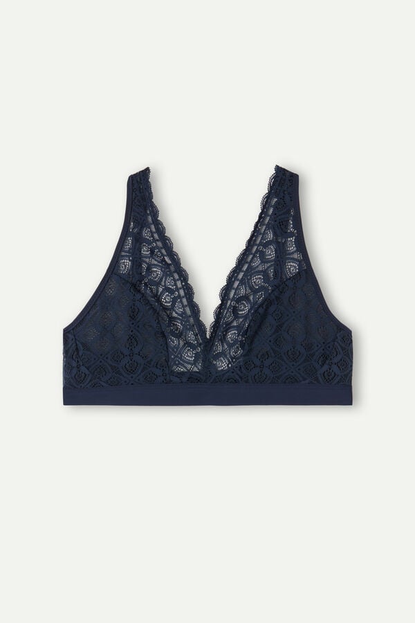 Intimssimi Lara Triangle Bra in Lace Azules | BPESD59982