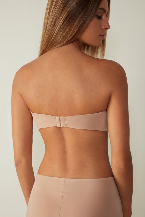 Intimssimi Laura Microfiber Bandeau Bra Natural | PEQCS11104