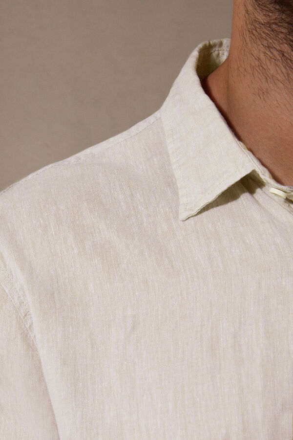 Intimssimi Linen and Cotton Shirt Natural | BPESO11098